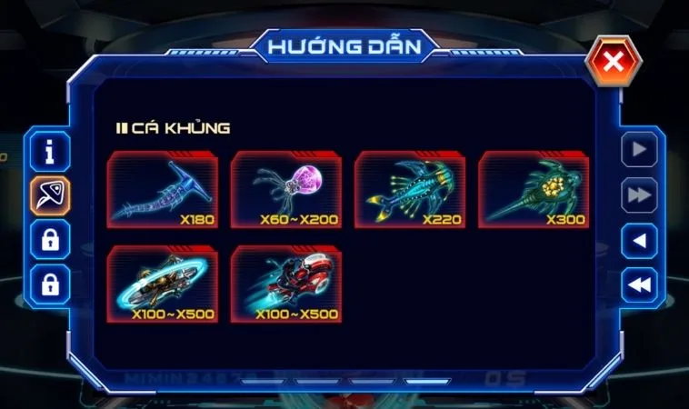 Các sinh vật trong game Bắn Cá Men In Black Boss8