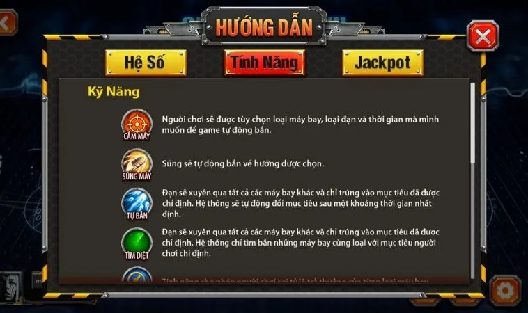 Hướng dẫn chơi Bắn Cá Đại Chiến B52 Boss8