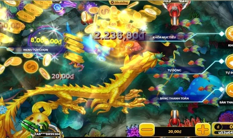 Cách săn rồng hiệu quả trong game Bắn Cá Rồng Tại Boss8
