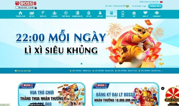 khuyến mãi Boss8