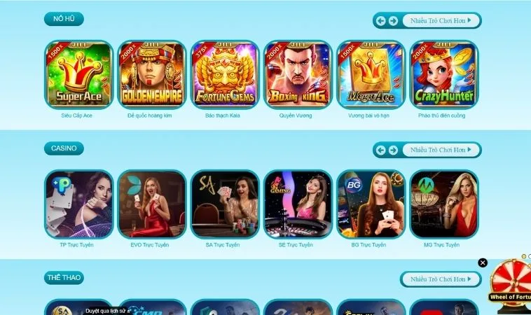 Đa dạng các thể loại game để trải nghiệm tại nhà cái BOSS8