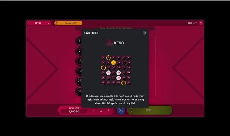 Keno Tại Boss8